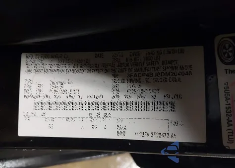 2013 Ford Fiesta Se z USA, uszkodzony, nr VIN 3FADP4BJ8DM204046